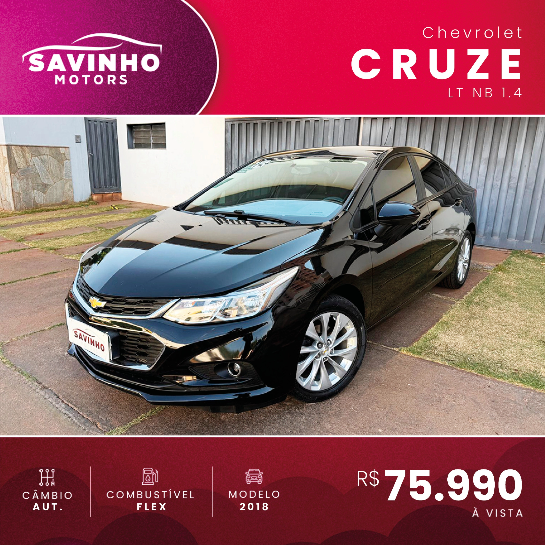 Cruze Preto 18 FXO-0J55
